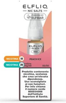 PEACH ICE - SALI DI NICOTINA - 20MG - 10ML - ELFLIQ