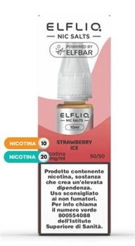 STRAWBERRY ICE - SALI DI NICOTINA - 20MG - 10ML - ELFLIQ