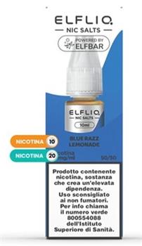 BLUE RAZZ LEMONADE - SALI DI NICOTINA - 20MG - 10ML -ELFLIQ