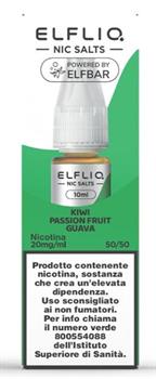 KIWI PASSION FRUIT GUAVA - NIC SALT - 20MG - 10ML - ELFLIQ