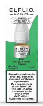 KIWI PASSION FRUIT GUAVA - NIC SALT - 10MG - 10ML -  ELFLIQ
