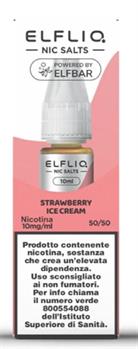 STRAWBERRY ICE CREAM - NIC SALT - 10MG - 10ML - ELFLIQ